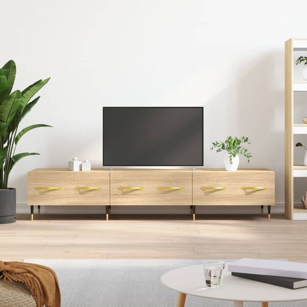 vidaXL TV Cabinet Sonoma Oak 150x36x30 cm Engineered Wood