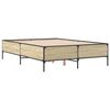 vidaXL Bed Frame without Mattress Sonoma Oak 135x190 cm Double