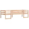 vidaXL Kids' Bed Frame without Mattress 75x190 cm Small Single Solid Wood Pine
