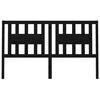 vidaXL Headboard Black 186x4x100 cm Solid Wood Pine