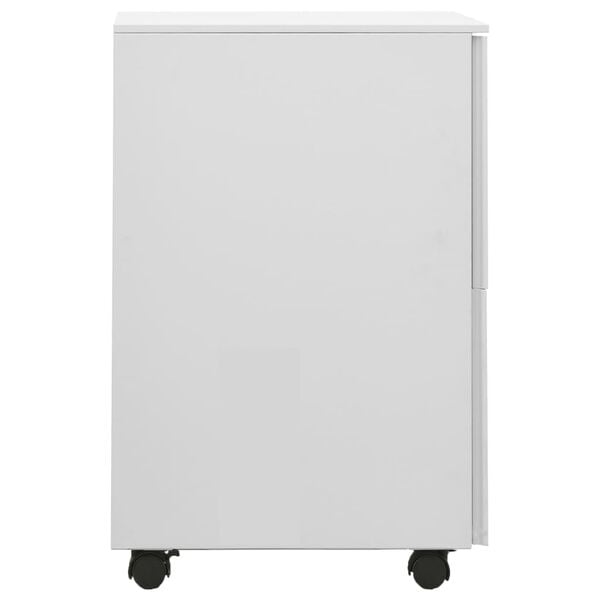 vidaXL Mobile File Cabinet Light Grey 39x45x67 cm Steel