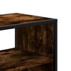 vidaXL TV Cabinet Smoked Oak 100x31x39.5 cm Engineered Wood and Metal