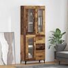 vidaXL Highboard Old Wood 69.5 x 34 x 180 cm Engineered Wood