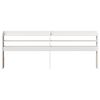 vidaXL Headboard with Shelves White 180 cm Solid Wood Pine