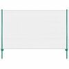 vidaXL Wire Mesh Fence with Posts Steel 25x2 m Green