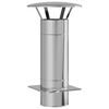 vidaXL Chimney Extension Silver 35 x 35 x 65 cm Stainless Steel