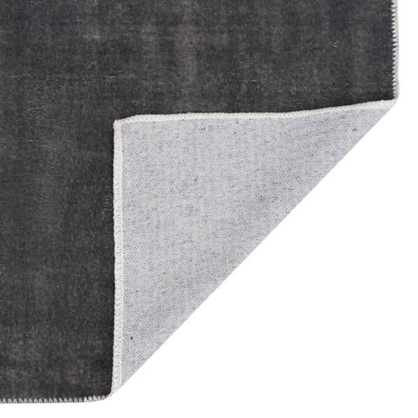 vidaXL Rug Washable Foldable Anthracite 180x270 cm Polyester