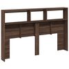 vidaXL Headboard Cabinet with LED Brown Oak 160x17x102 cm