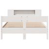 vidaXL Bookcase Bed without Mattress White 120x200cm Solid Wood Pine
