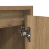 vidaXL Wall-Mounted Bedside Cabinet Artisan Oak 38x34x40 cm