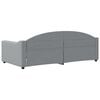 vidaXL Day Bed without Mattress Light Grey 90x190 cm Single Fabric