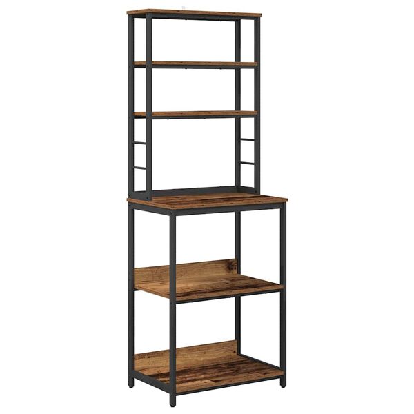 vidaXL Kitchen Shelf Old Wood 60 x 40 x 168 cm Engineered Wood