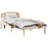 vidaXL Bed Frame with Headboard Natural 80 x 200 cm Solid Pine Wood