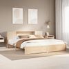 vidaXL Bookcase Bed without Mattress 180x200cm Super King Solid Wood Pine