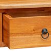 vidaXL Console Table Natural 50.5 x 30 x 75.5 cm Solid Mahogany Wood