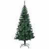 vidaXL Artificial Pre-lit Christmas Tree Green 120 cm PVC and Metal