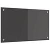 vidaXL Kitchen Backsplash Dark grey 70 x 40 x 0.6 cm Tempered Glass