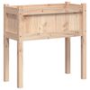 vidaXL Garden Planter with Legs 70x31x70 cm Solid Wood Pine