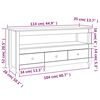 vidaXL TV Cabinet 114x35x52 cm Solid Wood Pine