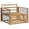 vidaXL Outdoor Sofa Solid Acacia Wood White