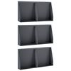 vidaXL Retaining Wall 6 pcs 40 x 12 x 50 cm Steel Anthracite