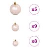 vidaXL Artificial Pre-lit Christmas Tree with 150 LEDs Pink 120 cm PVC