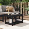 vidaXL Garden Table Black 82.5x50.5x45 cm Solid Wood Pine