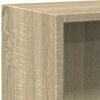vidaXL 2-Tier Book Cabinet Sonoma Oak 60x30x76.5 cm Engineered Wood