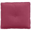vidaXL Back Pillow Wine Red 50 x 45 cm Corduroy Fabric