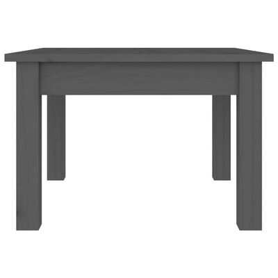 vidaXL Coffee Table Grey 45x45x30 cm Solid Wood Pine