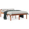 vidaXL Senior Bed without Mattress Wax Brown 120x200 cm Solid Wood Pine