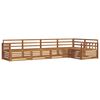 vidaXL Outdoor Sofa Set 5 pcs Natural