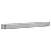 vidaXL Garden Raised Bed Galvanised Steel 544x100x36 cm Silver