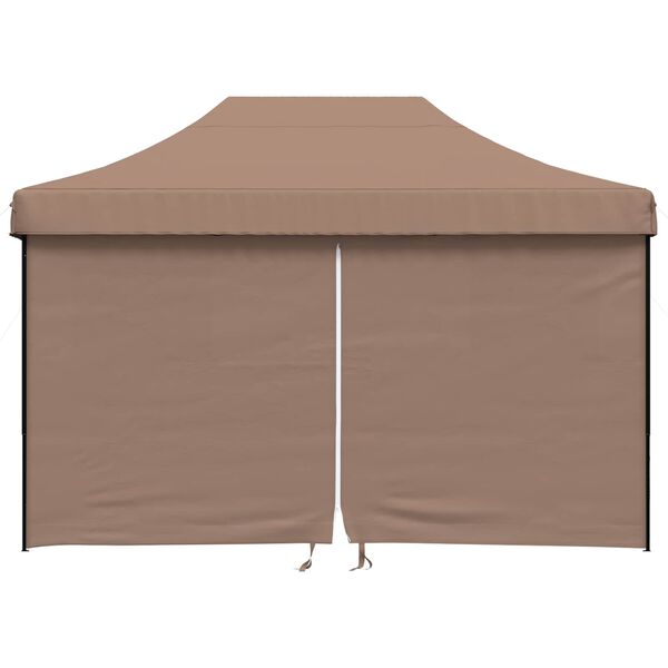 vidaXL Party Tent Folding Brown 279 x 410 x 315 cm Oxford Fabric