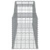 vidaXL Arched Gabion Baskets 13 pcs 300x50x60/80 cm Galvanised Iron