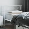 vidaXL Metal Headboard White 107 cm