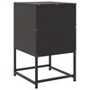 vidaXL Bedside Cabinets 2 pcs Black 36x39x60.5 cm Steel