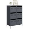 vidaXL Highboard Anthracite 68x39x101.5 cm Steel