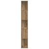 vidaXL Bookcase 5-Tier Artisian Oak 45x23.5x162.5 cm Engineered Wood