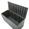 vidaXL Storage Box Black 118x53x57 cm Polypropylene