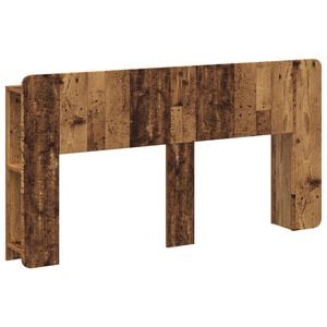 vidaXL Headboard Cabinet with Storage Old Wood Engineered Wood