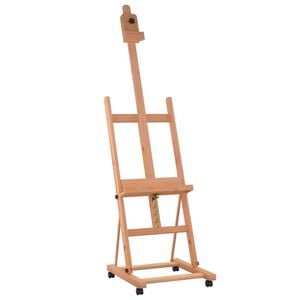 vidaXL Easel Stand 55x53.5x178 cm Solid Beech Wood