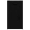 vidaXL Desk Cabinet Black 40x49x75 cm Engineered Wood