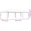 vidaXL Professional Party Tent 4x9 m Green 90 g/m²