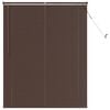 vidaXL Venetian Blind Dark Brown with Pattern 150 x 110 cm PVC