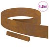 vidaXL Lawn Edging Rusty 450 x 0.05 x 15 cm Weathering Steel