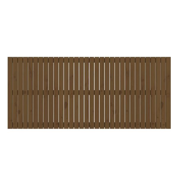 vidaXL Wall Headboard Honey Brown 204x3x90 cm Solid Wood Pine
