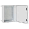 vidaXL Control Cabinet Grey 40 x 17.5 x 50 cm ABS Plastic