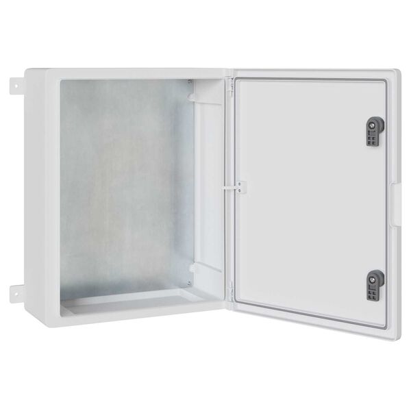 vidaXL Control Cabinet Grey 40 x 17.5 x 50 cm ABS Plastic