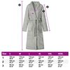 vidaXL Bathrobe without Hood Grey XXXL Flannel